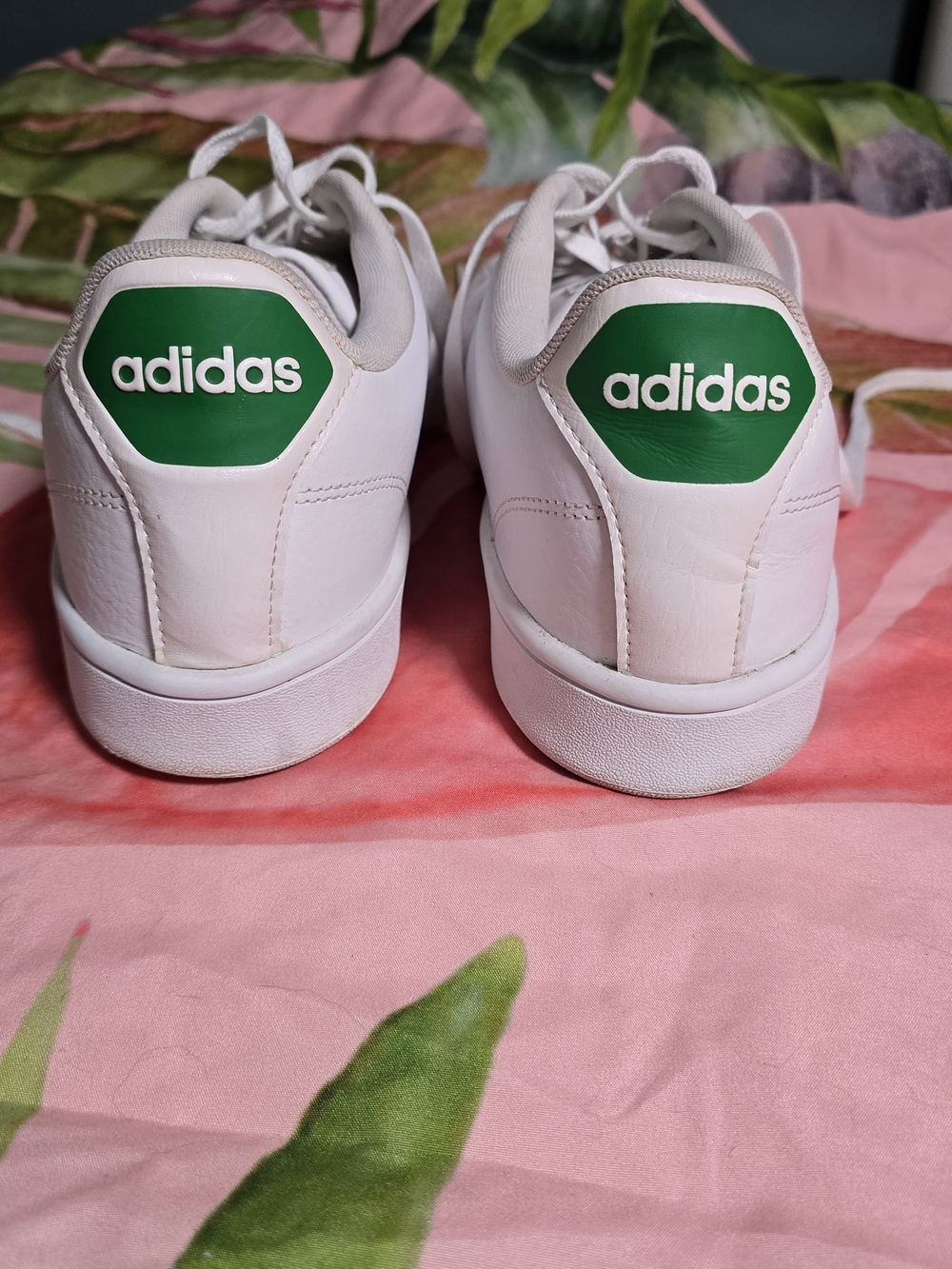 Adidas Advantage Cloudfoam Sneakers White Green Men’s Size 12